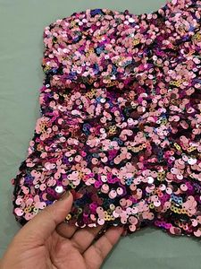 ZARA Sequin Corset Top