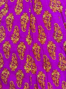 Layered Orange &amp; Pink kurta with embroidery