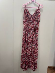 Boho Floral Print Maxi Dress