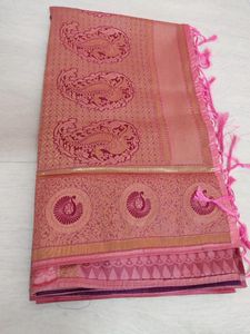 Beautiful Pink Silk Saree