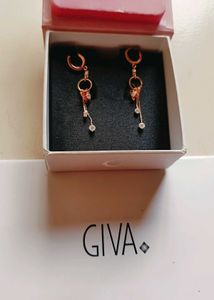 Elegant Rose Gold Drop Earrings