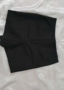 Black High-Waisted Shorts
