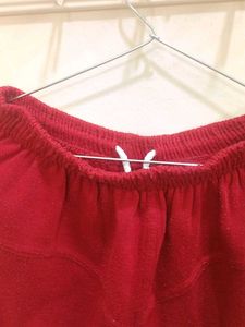 Red Woollen Leggings