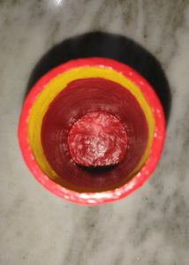 Vibrant Red pen stand/vase