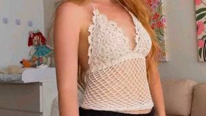 Crochet Halter Neck Lace Top