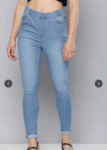 Light Wash Denim Jeggings