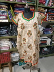 Embroidered V-Neck Blouse