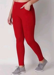 Vibrant Red Leggings