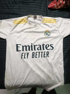 Real Madrid Home Jersey Emirates Fly Better