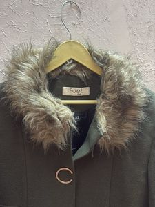 Fur Collar Olive Green 🧥 coat