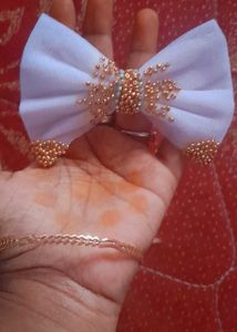 Cute Beaded Hair Bow