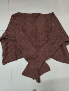 Cozy Brown Knit Sweater
