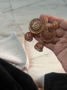 Ethnic Red Earring