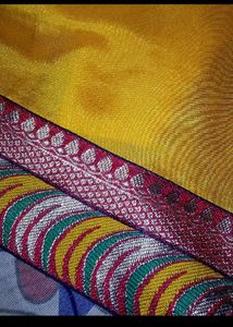 Vibrant Yellow Saree with Rich Borders