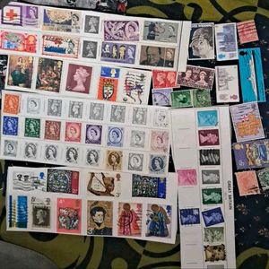 62 rare Great Britain used Stamps