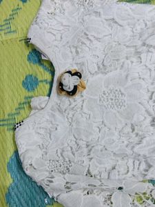 Elegant White Lace Top