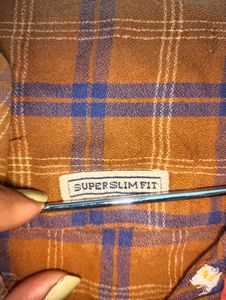Brown Plaid Casual Shirt