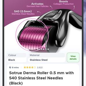 Sotrue Derma Roller Microneedling Tool