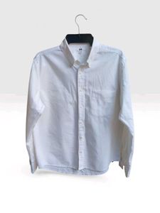 Classic White Button-Down Shirt