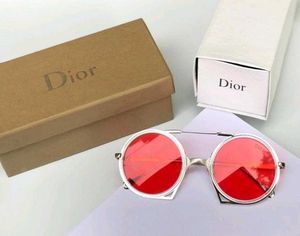 Dior Round Red Lens Sunglasses PREMIUM QUALITY