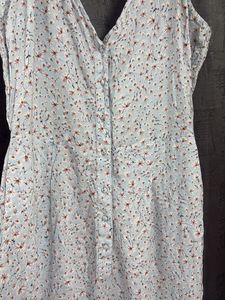 Blue Floral Jumpsuit