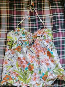 Boho Floral Halter Top