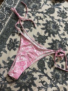 Pink Paisley Bikini Bottom