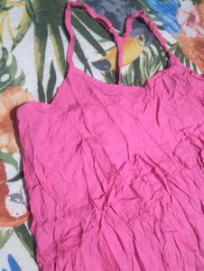 Pink Sleeveless Casual Top