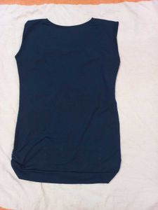 Stylish Blue Sleeveless Top
