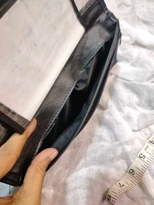 Classic RFID Black Zipper Wallet