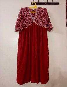 Boho Red Ethnic Kurta ❤