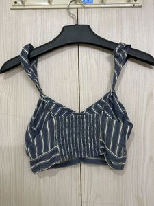 Striped Bralette Crop Top