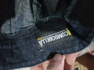 Dark Wash Wide Leg jords cum skirt