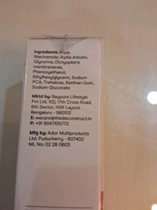 Alpha Arbutin And Niacinamide Serum