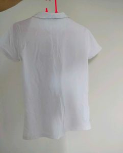 White Short Sleeve Polo Shirt