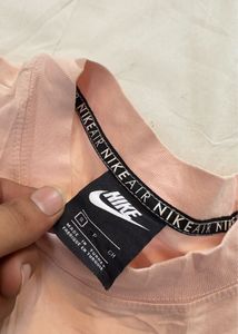 Nike pink women crop top
