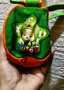 Vibrant Orange &amp; Green Duffle Bag