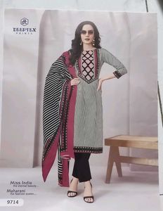 DEEPTEX PRINTS DRESS MATERIAL Set with Dupatta