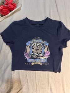 Navy Blue "Wild Child" Graphic Tee
