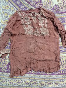 Cantabil 3/4 Sleeves Short Kurti