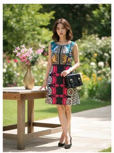 Boho Chic Sleeveless Printed Dress