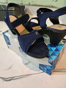 Stylish Navy Blue Wedge Sandals