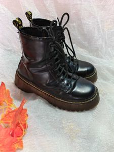 Classic Black Combat Boots