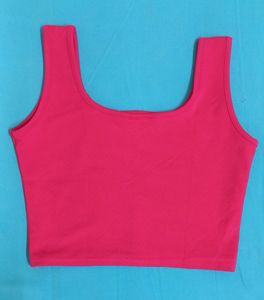 Pink Sleeveless Crop Top 💟