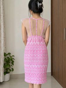 Pink Printed Nightgown