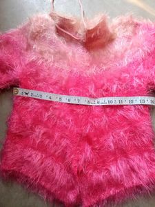 Pink Fuzzy Knit New Sweater