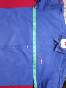 USED FULL SLEEVE Levi's Men's Blue Casual Shirt