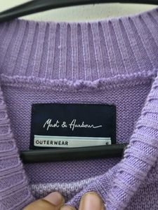size s Cute Purple Mushroom Knit Sweater