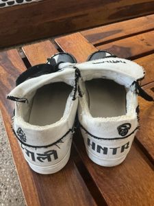 GULLY LABS Unique Black &amp; White Sneakers