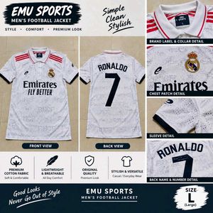 ⚽ Real Madrid Ronaldo #7 White Jersey 🤍🔥
